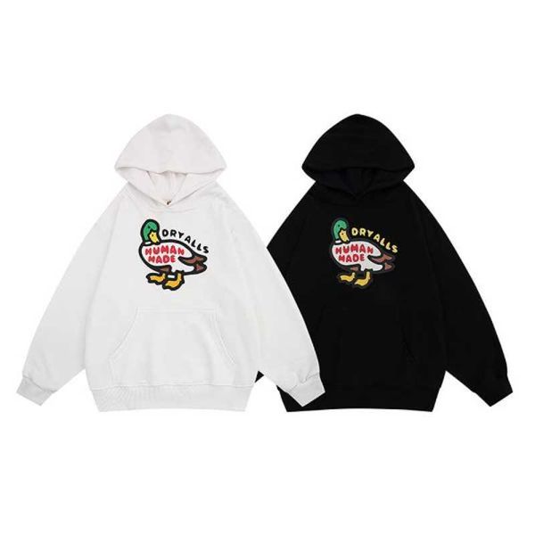 men's hoodies sweatshirts 23ss cartoon duck print human made hoodie men women eu size 100 cotton human made pullover casual autumn wint, Black
men's hoodies sweatshirts 23ss cartoon duck print human made hoodie men women eu size 100 cotton human made pullover casual autumn wint, Black