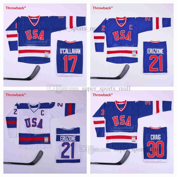 1980 team usa us miracle on ice hockey olympic jersey 21 eruzione 30 craic 17 o'callahan, Black;red
1980 team usa us miracle on ice hockey olympic jersey 21 eruzione 30 craic 17 o'callahan, Black;red