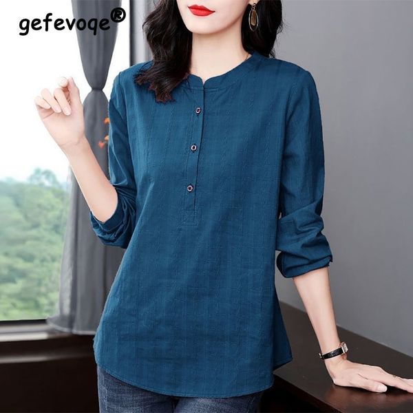 women's blouses shirts autumn winter pure cotton vintage plaid casual shirt lady long sleeve oversized pullover blouse femme loose all-, White
women's blouses shirts autumn winter pure cotton vintage plaid casual shirt lady long sleeve oversized pullover blouse femme loose all-, White