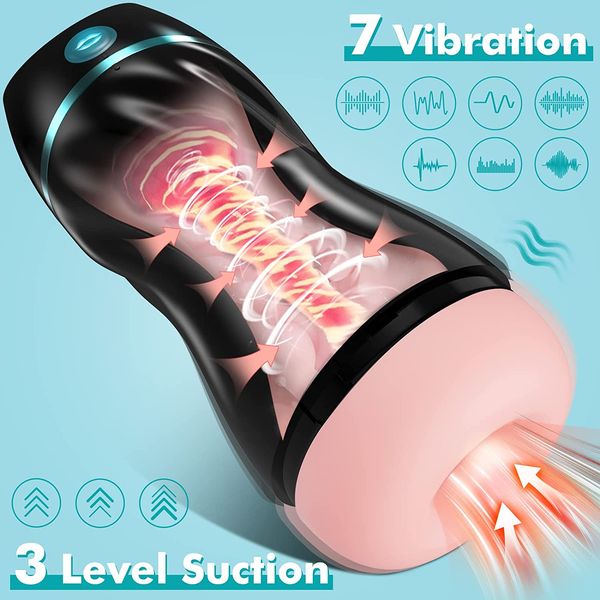 mens g-strings automatic sucking male masturbators 7 vibration & suction hands stroker blowjob toys for men, Black;brown
mens g-strings automatic sucking male masturbators 7 vibration & suction hands stroker blowjob toys for men, Black;brown