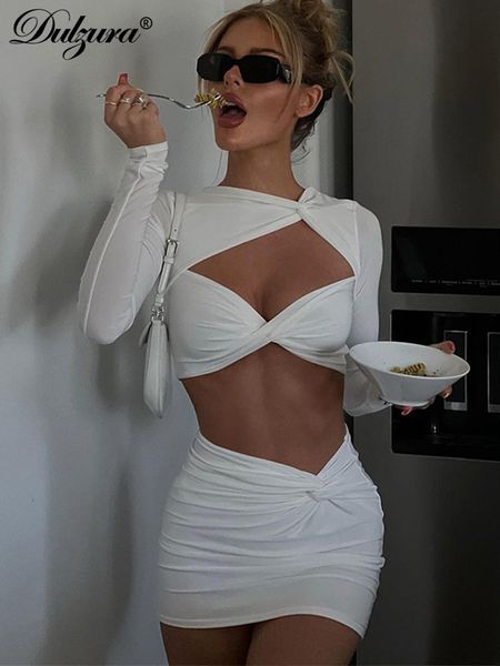 two piece dress dulzura women y2k clothes 2 set hollow out long sleeve crop high waist mini skirts matching suit club streetwear 230209, White
two piece dress dulzura women y2k clothes 2 set hollow out long sleeve crop high waist mini skirts matching suit club streetwear 230209, White