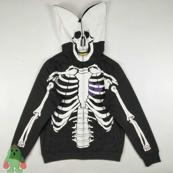men's hoodies sweatshirts kapital skeleton print zip jacket dead serious dark fleece hooded skull bone cardigan hoodie sweatshirt coats, Black
men's hoodies sweatshirts kapital skeleton print zip jacket dead serious dark fleece hooded skull bone cardigan hoodie sweatshirt coats, Black