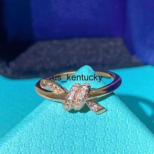 band rings t s925 sterling silver knot 18k rose gold love interleaved girl valentine's day gift t230209
band rings t s925 sterling silver knot 18k rose gold love interleaved girl valentine's day gift t230209