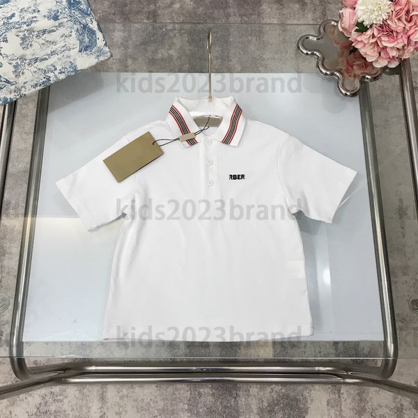 2023ss white polo children t-shirts summer boys fashion tees elastic thread neckline cotton ribbon stitching letters polos shirt size 100-1, Blue
2023ss white polo children t-shirts summer boys fashion tees elastic thread neckline cotton ribbon stitching letters polos shirt size 100-1, Blue