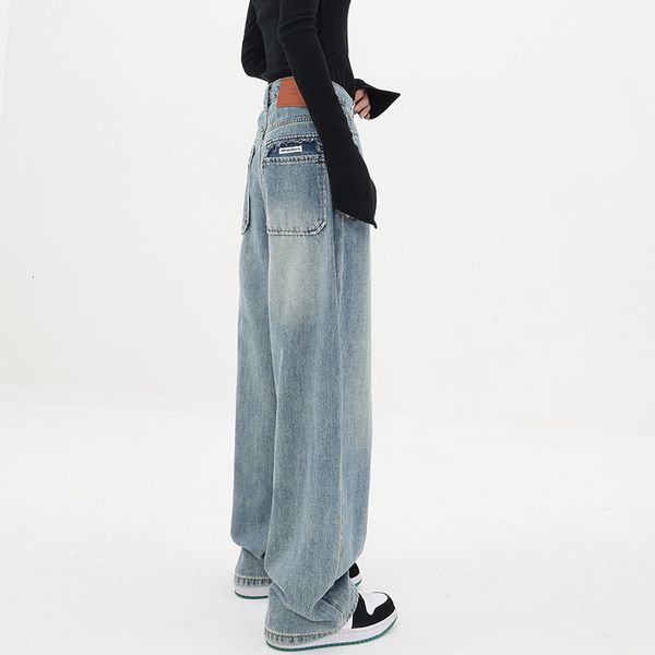 women's jeans y2k vintage blue high waist loose ladies wide leg pants fashion denim bagge street mom trousers streetwear 230209
women's jeans y2k vintage blue high waist loose ladies wide leg pants fashion denim bagge street mom trousers streetwear 230209