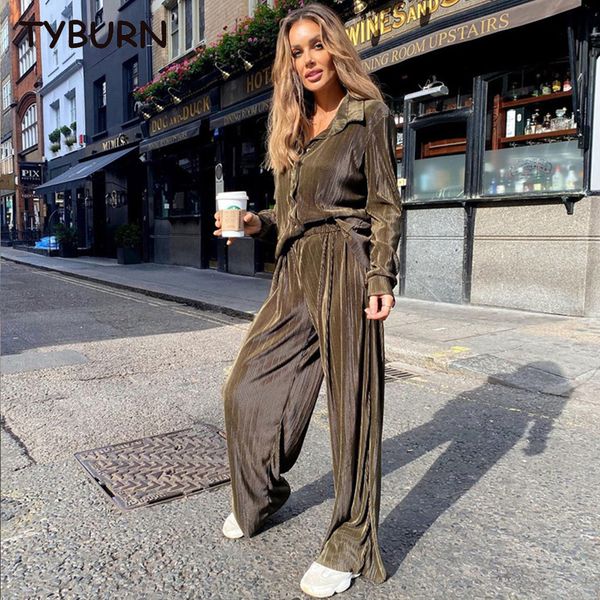 women's two piece pants tyburn high waist pant suits casual loose shirts set woman 2 pieces elegant brown fashion pleated home wide tro, White
women's two piece pants tyburn high waist pant suits casual loose shirts set woman 2 pieces elegant brown fashion pleated home wide tro, White