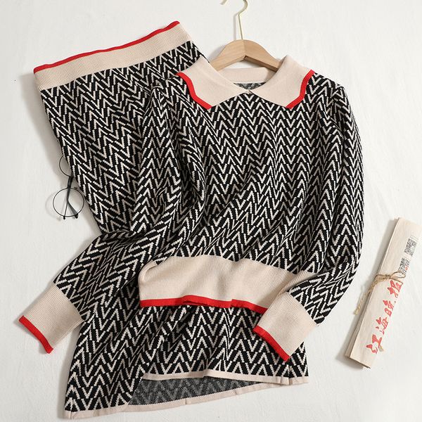 two piece dress est autumn long sleeve knitted peter pan collar pullover sweaterwomen waist skirt 2 set 230209, White
two piece dress est autumn long sleeve knitted peter pan collar pullover sweaterwomen waist skirt 2 set 230209, White