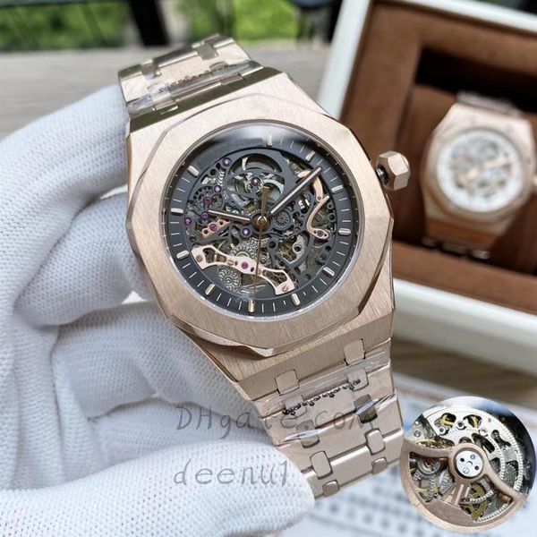 men's automatic mechanical watch 42mm all-stainless steel designer hollow-out classic fashion sapphire glass luminous waterproof montre, Slivery;brown
men's automatic mechanical watch 42mm all-stainless steel designer hollow-out classic fashion sapphire glass luminous waterproof montre, Slivery;brown