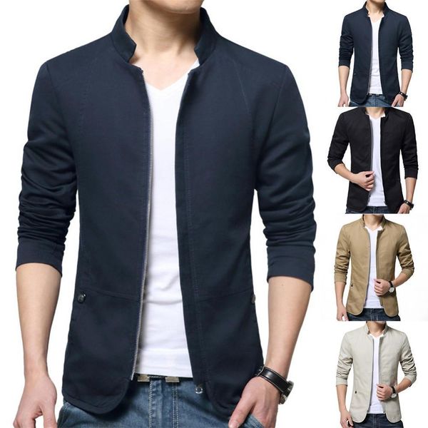 mens suits blazers casual men autumn solid color stand collar blazer zipper closure pockets thin slim jacket coat for business 230209, White;black
mens suits blazers casual men autumn solid color stand collar blazer zipper closure pockets thin slim jacket coat for business 230209, White;black