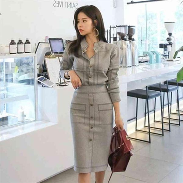 street style dresses ladies casual knitted suit spring fashion women 2 piece set round neck sweater sheath split dress knit 2 piec ohdb, Black;gray
street style dresses ladies casual knitted suit spring fashion women 2 piece set round neck sweater sheath split dress knit 2 piec ohdb, Black;gray