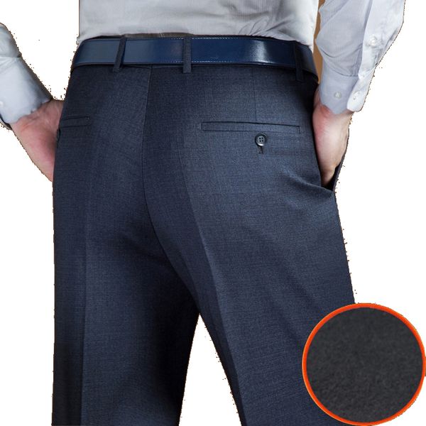 mens pants autumn winter trousers thick fleece suit pants business casual high waist dress middleaged men warm antiwrinkle 230209, Black
mens pants autumn winter trousers thick fleece suit pants business casual high waist dress middleaged men warm antiwrinkle 230209, Black