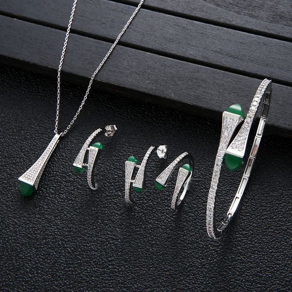 bracelet necklace famous brand 4pcs waterdrop jewelry sets for women wedding party cubic zircon high end craft dubai bridal jewelry set 2302, Silver
bracelet necklace famous brand 4pcs waterdrop jewelry sets for women wedding party cubic zircon high end craft dubai bridal jewelry set 2302, Silver