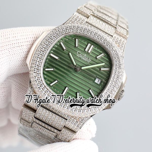sf twf5711 324sc a324 automatic mens watch iced out paved diamonds case green dial stick markers stainless steel bracelet super edition eter, Slivery;brown
sf twf5711 324sc a324 automatic mens watch iced out paved diamonds case green dial stick markers stainless steel bracelet super edition eter, Slivery;brown