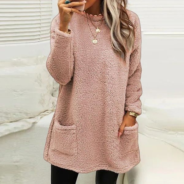 women's hoodies sweatshirts fashion o neck solid color loose autumn winter lamb fleece pullover casual women pocket straight long hood, Black
women's hoodies sweatshirts fashion o neck solid color loose autumn winter lamb fleece pullover casual women pocket straight long hood, Black