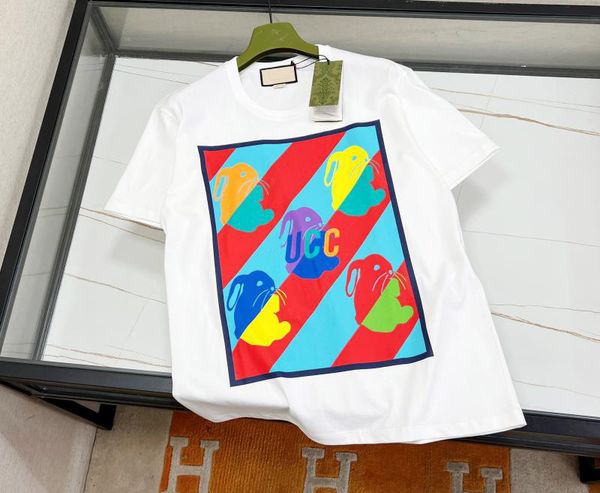 2023 summer wholesale t shirts new series men's t-shirt rabbit printed letters casual cotton round neck short sleeve luxury designer to, White;black
2023 summer wholesale t shirts new series men's t-shirt rabbit printed letters casual cotton round neck short sleeve luxury designer to, White;black