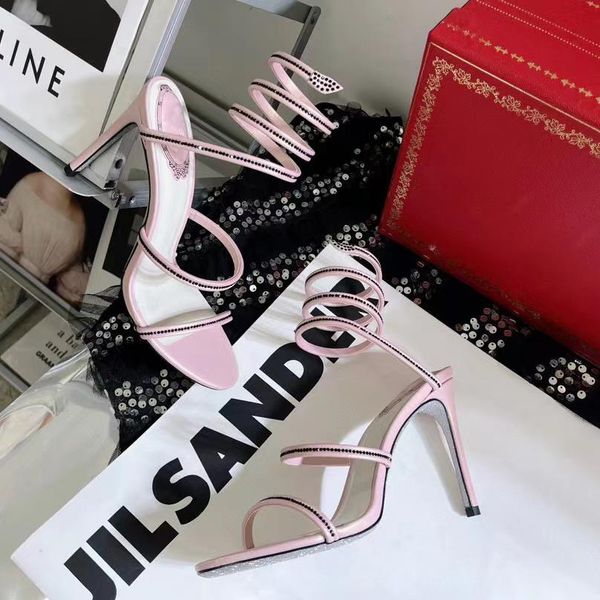 new pattern cleo crystals decorative stiletto sandals 95mm rhinestone ring shoes black pink evening dress women's high heels factory sh
new pattern cleo crystals decorative stiletto sandals 95mm rhinestone ring shoes black pink evening dress women's high heels factory sh