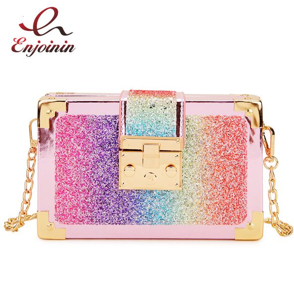 evening bags luxury fashion gradient color sequins box style party clutch shoulder chain crossbody for women 230208
evening bags luxury fashion gradient color sequins box style party clutch shoulder chain crossbody for women 230208