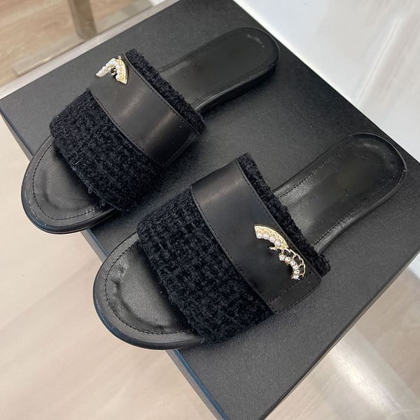 womens sandals flat heels slippers faux pearl tweed sandals gold metal chain slides quilted texture mules flip flop slip-on beach shoes outd, Black
womens sandals flat heels slippers faux pearl tweed sandals gold metal chain slides quilted texture mules flip flop slip-on beach shoes outd, Black