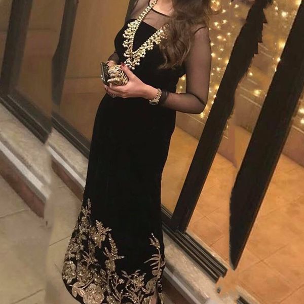 elegant long sleeves straight prom dresses sheer long sleeves gold lace applique beaded floor length formal evening gowns crew neck velvet s, Black
elegant long sleeves straight prom dresses sheer long sleeves gold lace applique beaded floor length formal evening gowns crew neck velvet s, Black