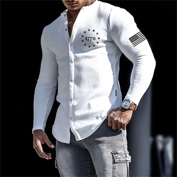 men's casual shirts lapel men's casual sports room muscle shirt outdoor street longsleeved button 2023 latest fashion simple 1776, White;black
men's casual shirts lapel men's casual sports room muscle shirt outdoor street longsleeved button 2023 latest fashion simple 1776, White;black