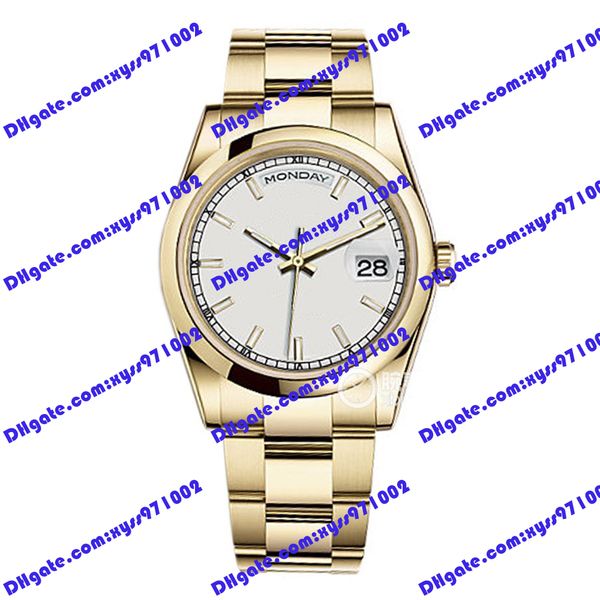 high-quality asian 2813 automatic watch 118208 men's watch 36mm white dial women's watch gold stainless steel strap sapphire glass, Slivery;brown
high-quality asian 2813 automatic watch 118208 men's watch 36mm white dial women's watch gold stainless steel strap sapphire glass, Slivery;brown