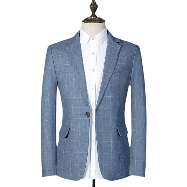 mens suits blazers jacket male brand clothing plaid wedding party dress business slim casual blazer 230209, White;black
mens suits blazers jacket male brand clothing plaid wedding party dress business slim casual blazer 230209, White;black