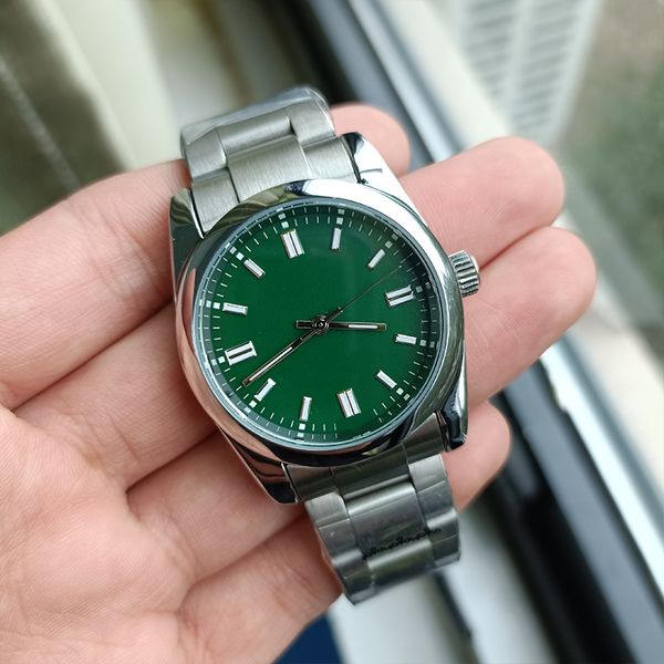 designer dhgate oyster watch for men women 36mm luxury watches quartz movement oyster type stainless steel case strap sapphire mirror montre, Slivery;brown
designer dhgate oyster watch for men women 36mm luxury watches quartz movement oyster type stainless steel case strap sapphire mirror montre, Slivery;brown