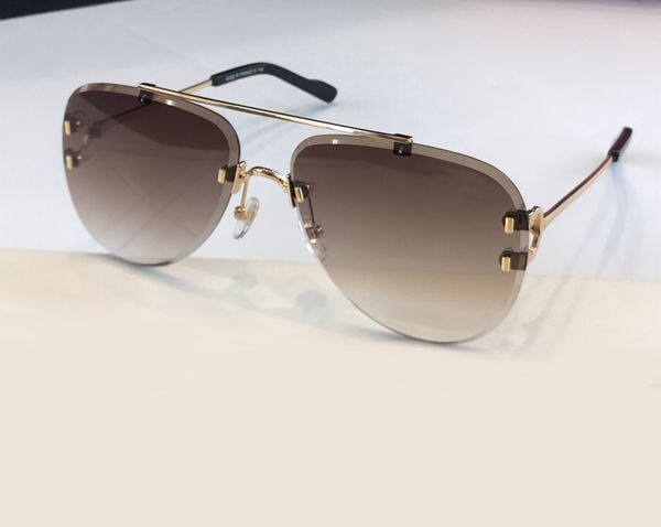 men rimless pilot sunglasses for men gold brown gradient glasses sonnenbrille shades gafas de sol uv400 protection eyewear with box, White;black
men rimless pilot sunglasses for men gold brown gradient glasses sonnenbrille shades gafas de sol uv400 protection eyewear with box, White;black