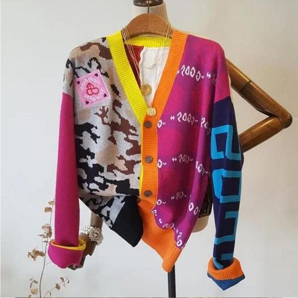 women's sweaters new women sweaters long sleeve casual cardigan autumn v-neck patchwork knit sweater fashion spatching letter print jac, White;black
women's sweaters new women sweaters long sleeve casual cardigan autumn v-neck patchwork knit sweater fashion spatching letter print jac, White;black