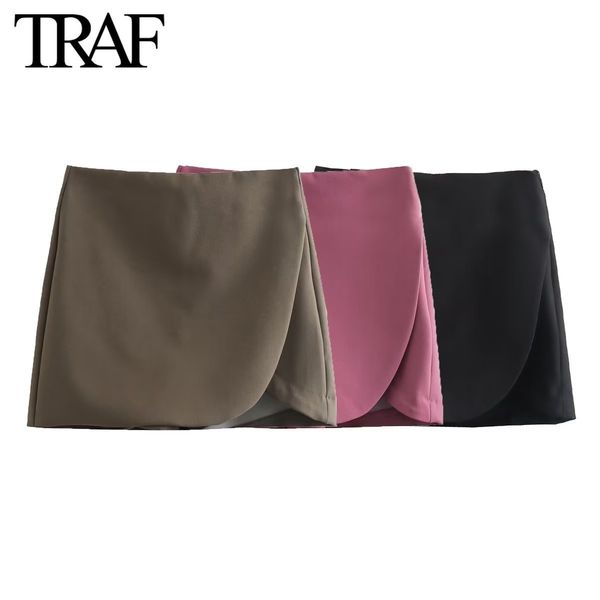 women's shorts traf women fashion asymmetrical a-line culottes side zip chic female high waist wide leg harajuku shorts mujer 230209, White;black
women's shorts traf women fashion asymmetrical a-line culottes side zip chic female high waist wide leg harajuku shorts mujer 230209, White;black