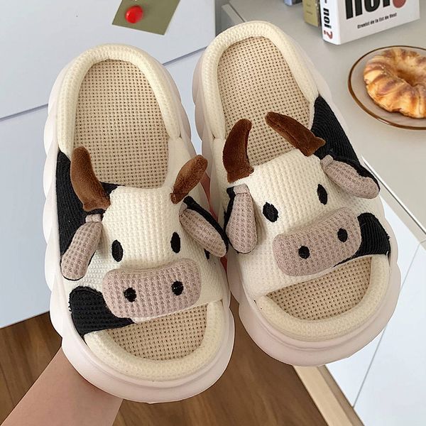 slippers cute cartoon calf linen slippers women home slippers household cotton non slip thick mute shoes couple indoor slippers 230209, Black
slippers cute cartoon calf linen slippers women home slippers household cotton non slip thick mute shoes couple indoor slippers 230209, Black
