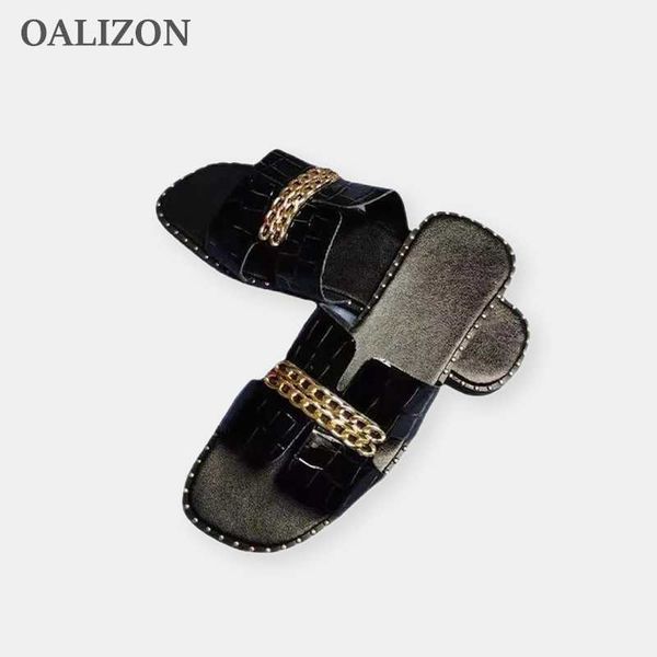 sandals new brand women chain slippers flats classic sandals 2022 summer designer women flip flops beach ladies shoes slingback slides g2302, Black
sandals new brand women chain slippers flats classic sandals 2022 summer designer women flip flops beach ladies shoes slingback slides g2302, Black