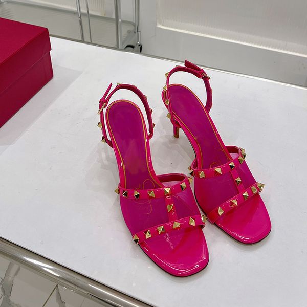 womens sandals buckle toe slippers leather stiletto heels riveted luxury elegant party non-slip shoes nude buckle lacing design shows thin h, Black
womens sandals buckle toe slippers leather stiletto heels riveted luxury elegant party non-slip shoes nude buckle lacing design shows thin h, Black
