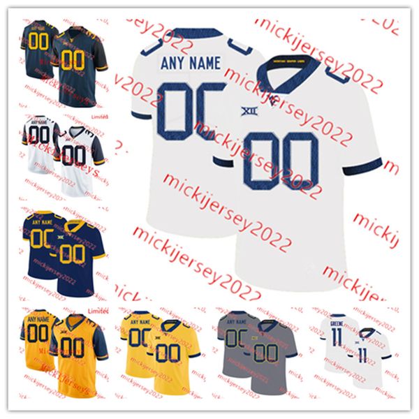 west virginia mountaineers football jersey custom stitched maurice hamilton brian polendey jeremiah aaron aubrey burks jairo faverus west vi, Black 
west virginia mountaineers football jersey custom stitched maurice hamilton brian polendey jeremiah aaron aubrey burks jairo faverus west vi, Black