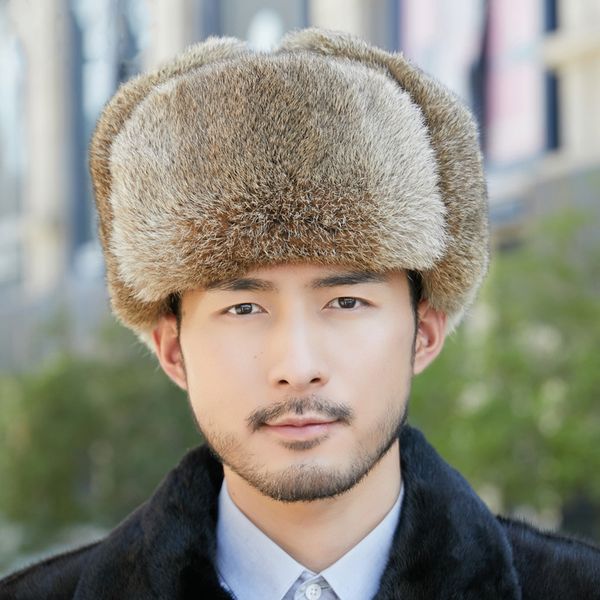 men's real rabbit fur hat russian ushanka trapper cap winter warm hunter aviator hat, Blue;gray
men's real rabbit fur hat russian ushanka trapper cap winter warm hunter aviator hat, Blue;gray