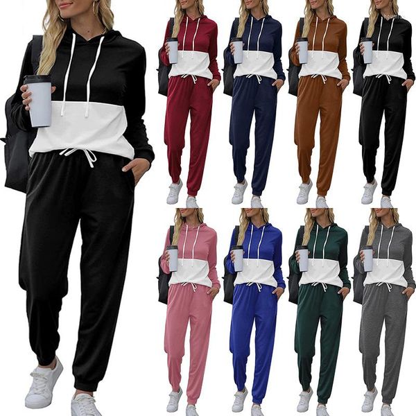 women's two piece pants women pant sets 2 pcs sale casual patchwork pullover sweatshirt coats and high elastic long trouser suits myj16, White
women's two piece pants women pant sets 2 pcs sale casual patchwork pullover sweatshirt coats and high elastic long trouser suits myj16, White