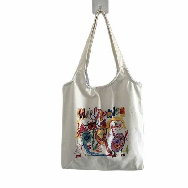 children painting graffiti tote shopping bag college high school students travel reusable convenient canvas shoulder women bag
children painting graffiti tote shopping bag college high school students travel reusable convenient canvas shoulder women bag