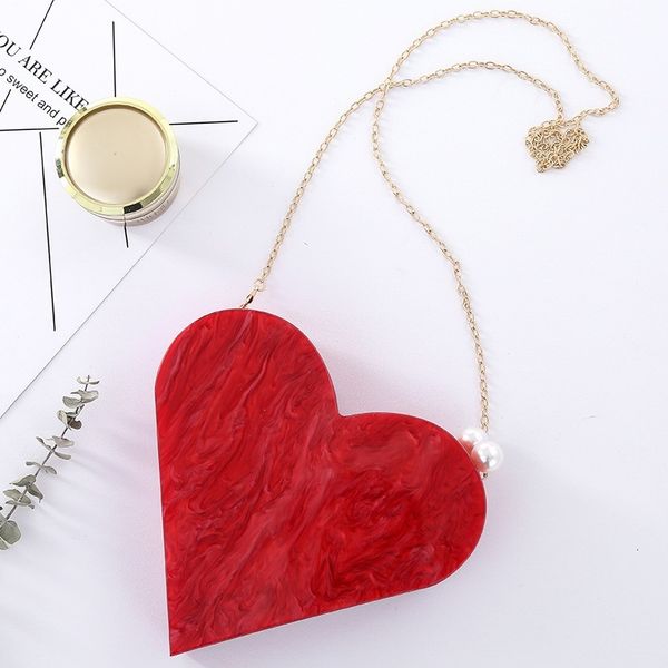 evening bags unique designer acrylic clutch fashion cute red heart shape pearl chain party bag women shoulder handbag purses 230208
evening bags unique designer acrylic clutch fashion cute red heart shape pearl chain party bag women shoulder handbag purses 230208