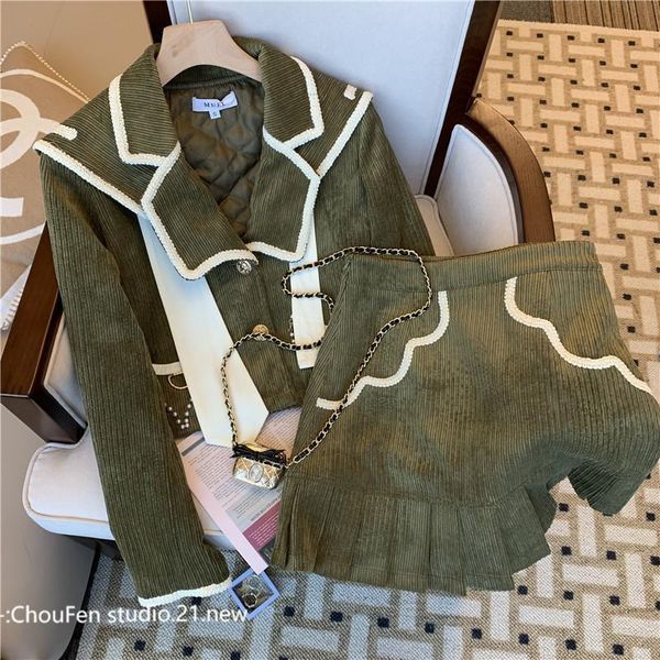 two piece dress outfits preppy navy collar jacket vintage mini pleated skirts sets fall patch contrast sailor coat casual 230209, White
two piece dress outfits preppy navy collar jacket vintage mini pleated skirts sets fall patch contrast sailor coat casual 230209, White