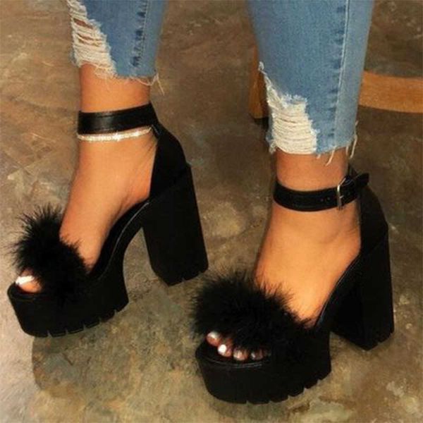 sandals woman furry sandals high heels with fur female platform pumps women ankle strap women's wedge shoes 2021 summer dropshipping t2, Black
sandals woman furry sandals high heels with fur female platform pumps women ankle strap women's wedge shoes 2021 summer dropshipping t2, Black