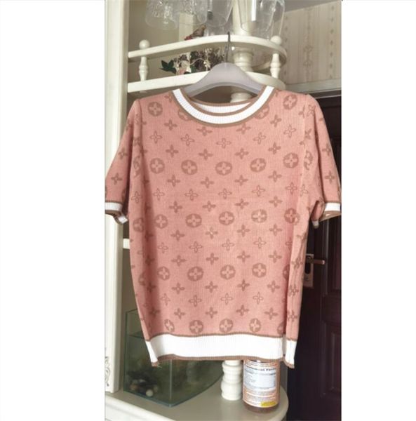 23ggs new women's knits tees sweaters casual fashion jacquard short sleeve women designer knits t-shirt, White
23ggs new women's knits tees sweaters casual fashion jacquard short sleeve women designer knits t-shirt, White