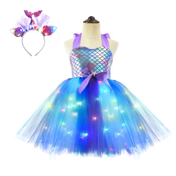 girls' led luminous skirt suit kids clothing role playing party cosplay dress net tutu, Blue
girls' led luminous skirt suit kids clothing role playing party cosplay dress net tutu, Blue
