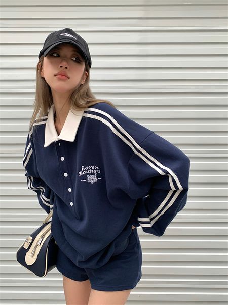 womens tracksuits sporty sweatshirt suits summer autumn casual long sleeve pullover shorts lady loose two pieces 230209, Gray
womens tracksuits sporty sweatshirt suits summer autumn casual long sleeve pullover shorts lady loose two pieces 230209, Gray