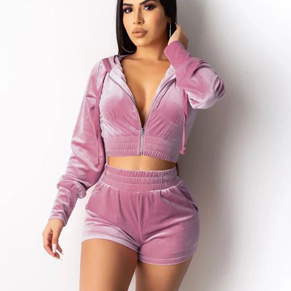 womens tracksuits velour women two piece set zipper hooded jacket crop with shorts suit juicy coutour velvet sets outfits 230209, Gray
womens tracksuits velour women two piece set zipper hooded jacket crop with shorts suit juicy coutour velvet sets outfits 230209, Gray
