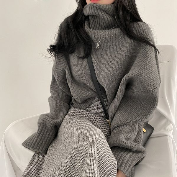 women s sweaters fall winter turtleneck crop women korean fashion loose short pullovers female casual long sleeve knitted jumpers 230208, White;black
women s sweaters fall winter turtleneck crop women korean fashion loose short pullovers female casual long sleeve knitted jumpers 230208, White;black