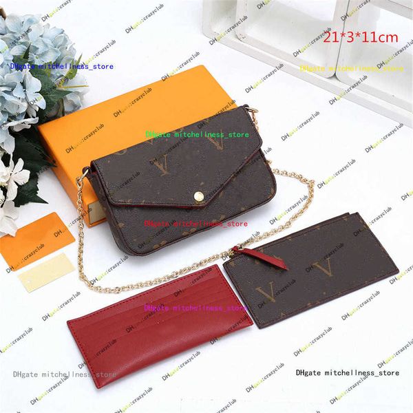 luxury designer multi felicie pochette 3 pcs / set women chain bags wallet messenger leather handbags shoulder flower purse crossbody bag
luxury designer multi felicie pochette 3 pcs / set women chain bags wallet messenger leather handbags shoulder flower purse crossbody bag