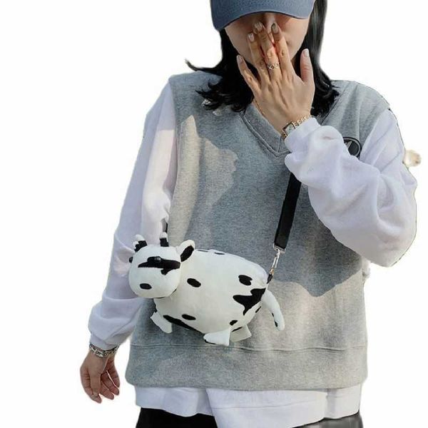 high school students new plush cartoon animal toys crossbody bag college girls cow doll gift handbag
high school students new plush cartoon animal toys crossbody bag college girls cow doll gift handbag