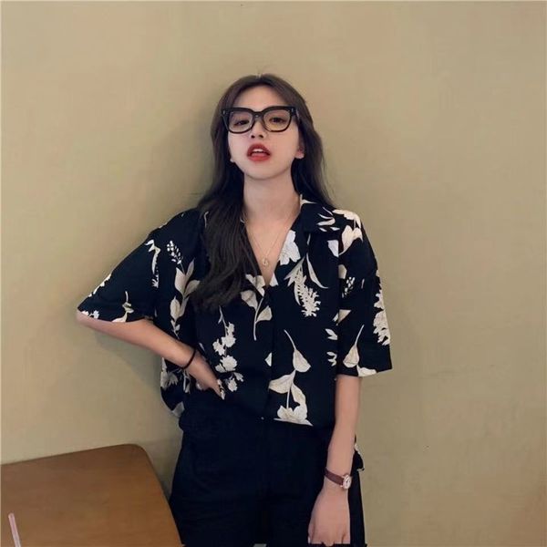women s blouses shirts 3 sizes all match fashion causal floral vintage basic notched short sleeve women college wind woman 230208, White
women s blouses shirts 3 sizes all match fashion causal floral vintage basic notched short sleeve women college wind woman 230208, White