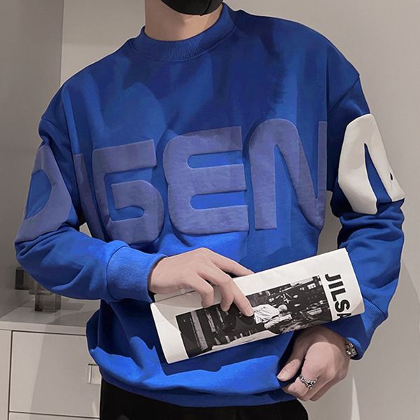 men s hoodies sweatshirts splicing harajuku pullover streetwear hip hop casual outerwear fashion letter men o neck blue 230208, Black
men s hoodies sweatshirts splicing harajuku pullover streetwear hip hop casual outerwear fashion letter men o neck blue 230208, Black