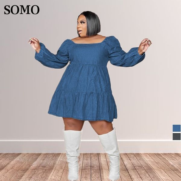 plus size dresses plus size women long sleeve elegant soft denim jean dress spring square collar street midi dresses wholesale drop 230209, Black
plus size dresses plus size women long sleeve elegant soft denim jean dress spring square collar street midi dresses wholesale drop 230209, Black